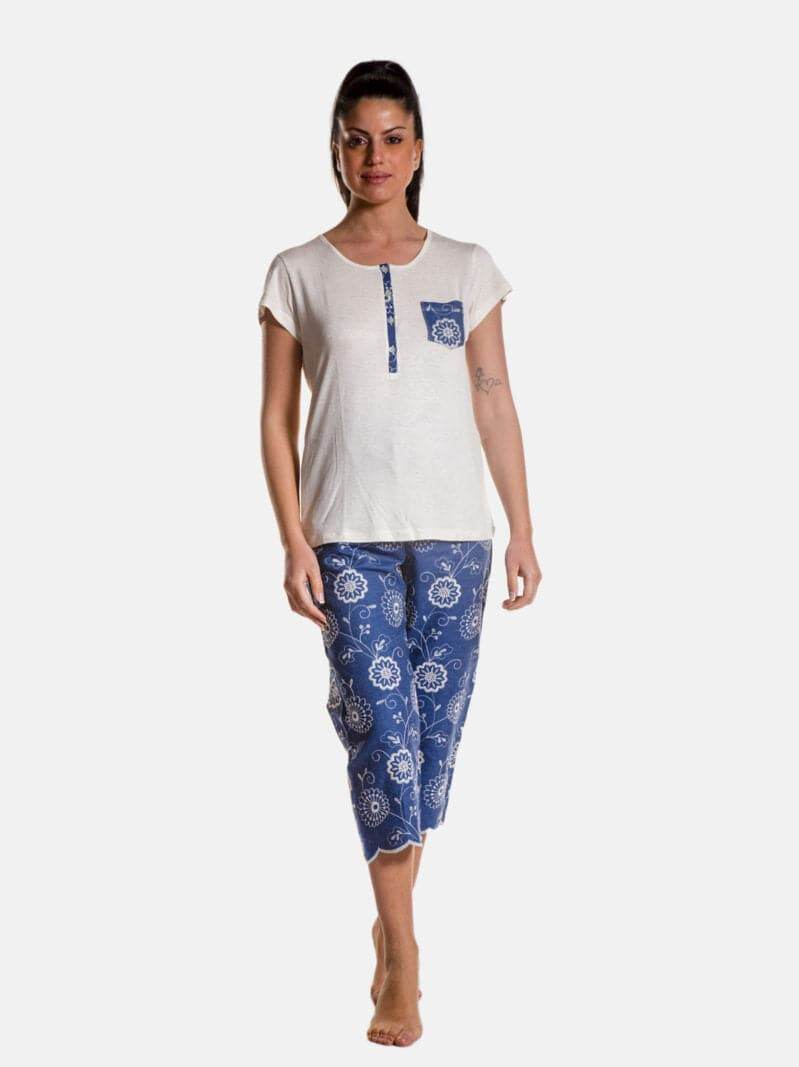 Pigiama corto Donna E2218 Fida - evabiancheria